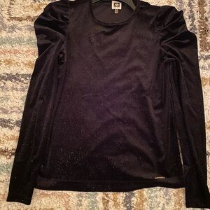 Women’s Sparkly Puff Sleeve Party Top